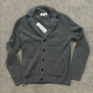 Alex Mill | Jordan Sweater in Washed Cashmere | Heather Pewter